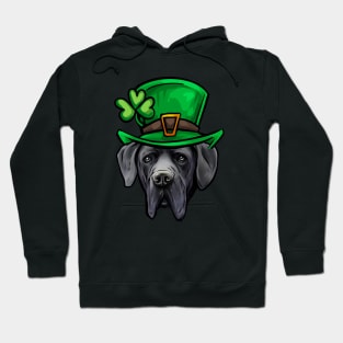 St Patricks Day Great Dane Hoodie